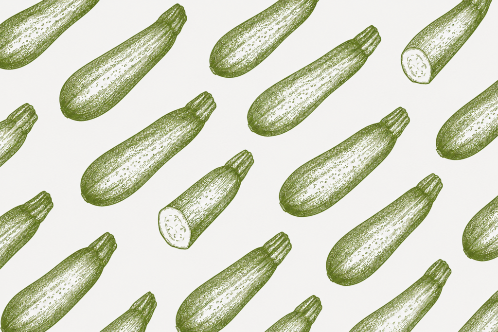 sfondo con zucchine